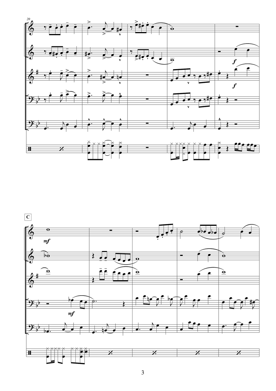 TANGO FOR JAM JAM TANGO FOR JAM JAM Small Ensemble scores gallery preview page 3