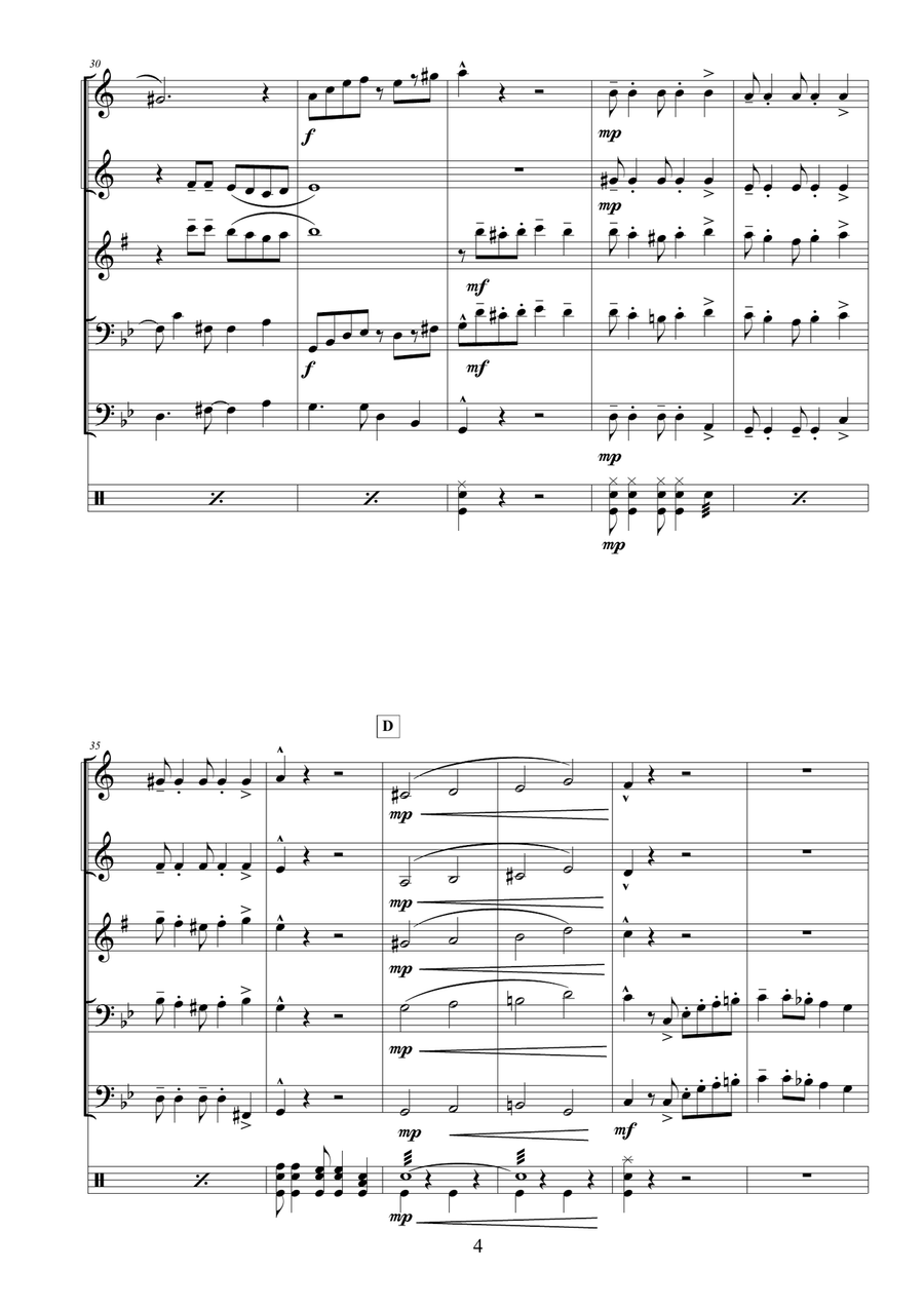 TANGO FOR JAM JAM TANGO FOR JAM JAM Small Ensemble scores gallery preview page 4