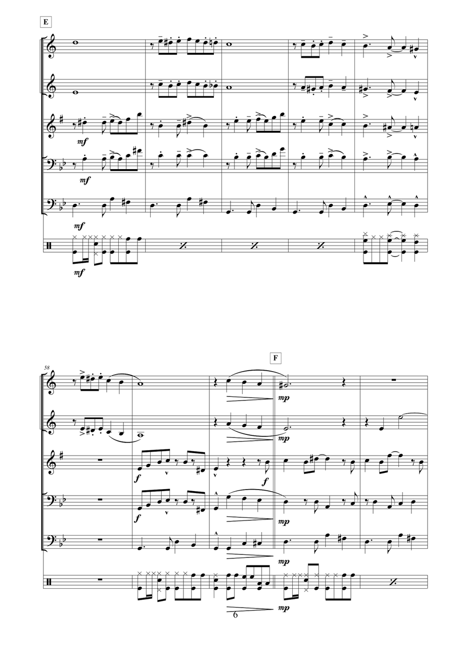 TANGO FOR JAM JAM TANGO FOR JAM JAM Small Ensemble scores gallery preview page 6