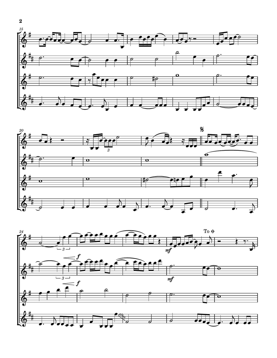 Lady Blue Lady Blue Saxophone Quartet scores gallery preview page 3