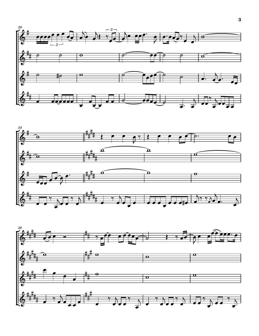 Lady Blue Lady Blue Saxophone Quartet scores gallery preview page 4