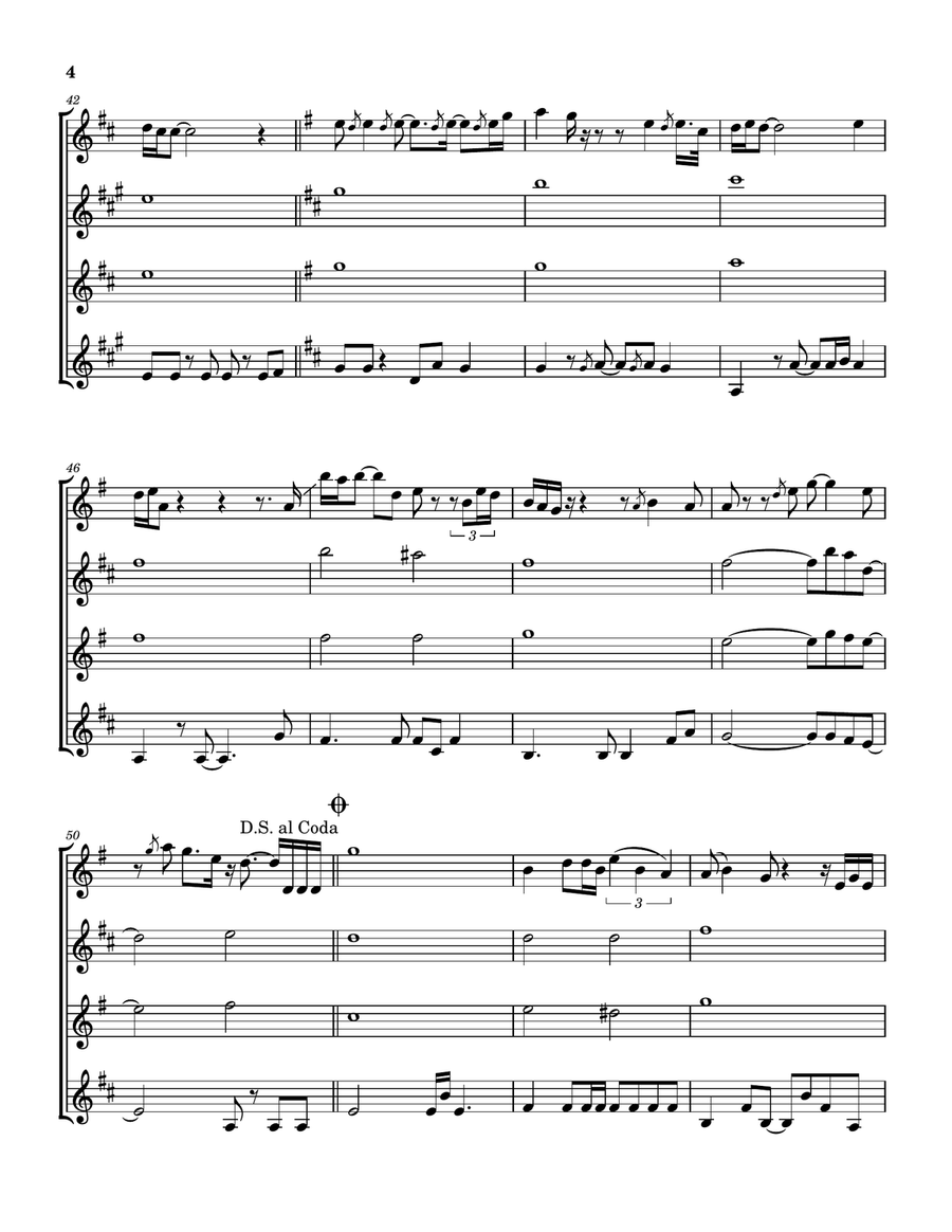 Lady Blue Lady Blue Saxophone Quartet scores gallery preview page 5