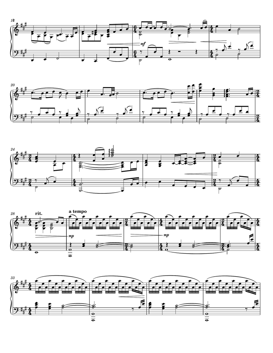 Songs of a Disney - Piano Medley Piano Solo scores gallery preview page 2