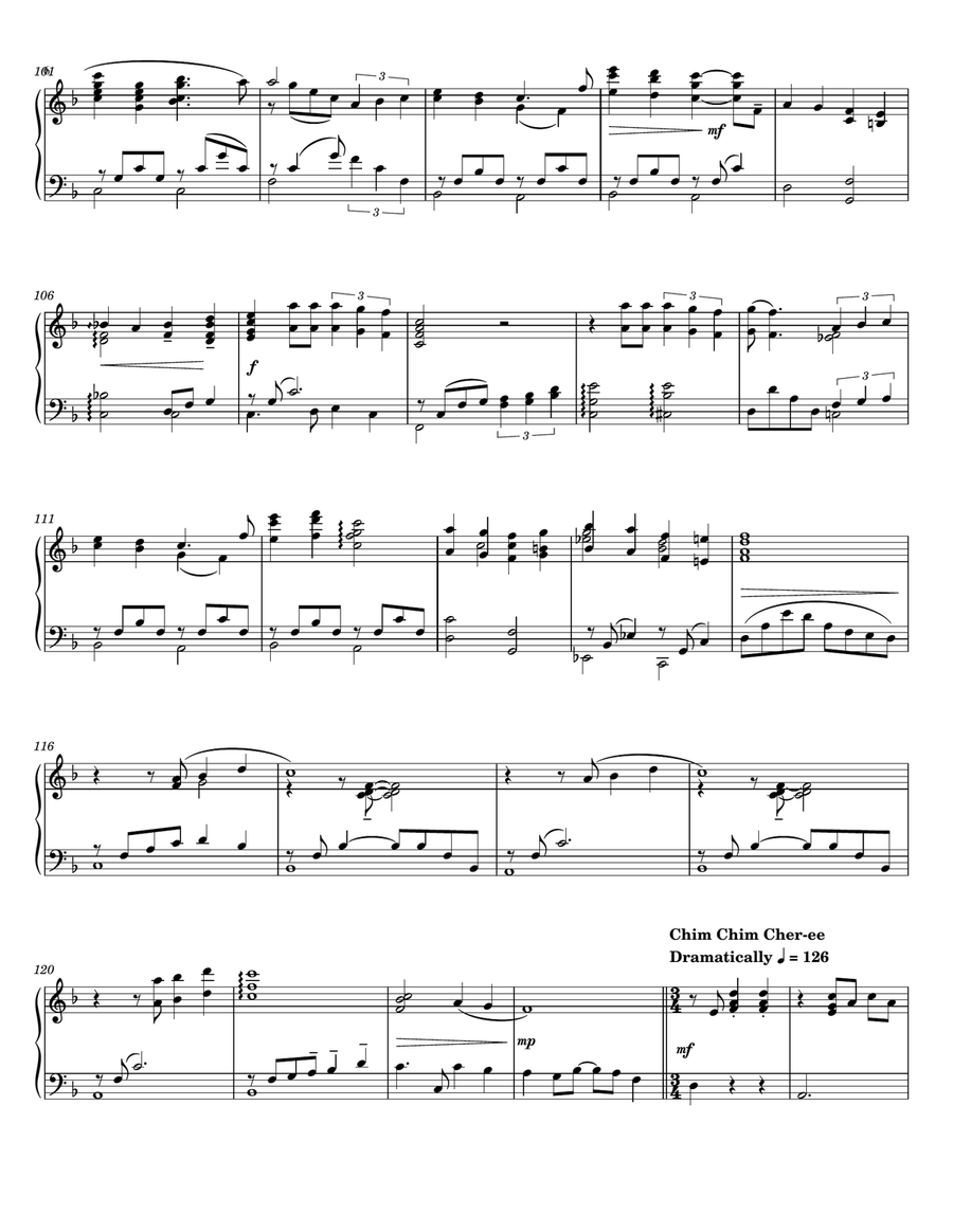 Songs of a Disney - Piano Medley Piano Solo scores gallery preview page 6