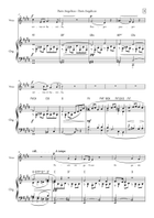 Pani Angelicus Piano, Vocal scores gallery preview page 3