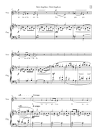 Pani Angelicus Piano, Vocal scores gallery preview page 3