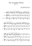 J. S. Bach - Jesu, Joy of Man´s Desiring. Clarinet Duet, Guitar. With Parts.