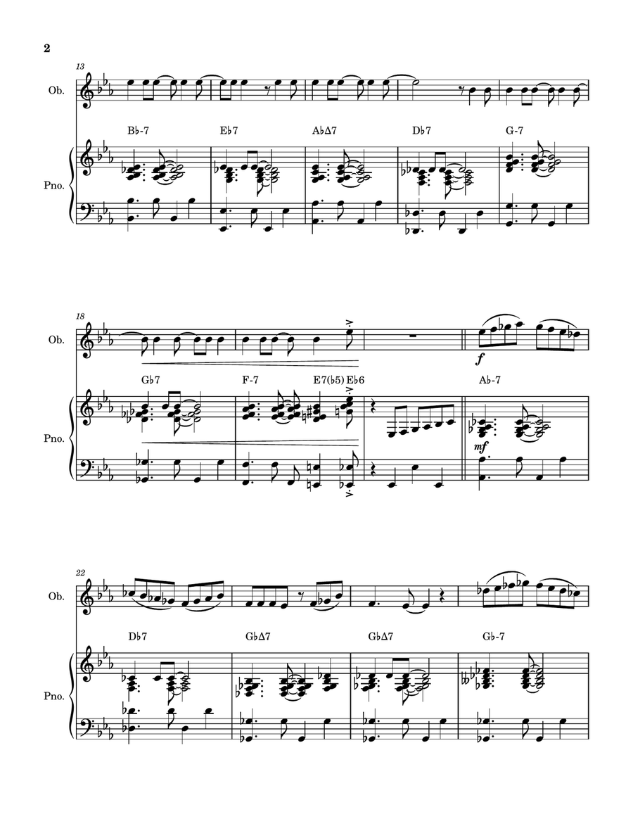 One Note Samba (Samba De Uma Nota So) Piano scores gallery preview page 2