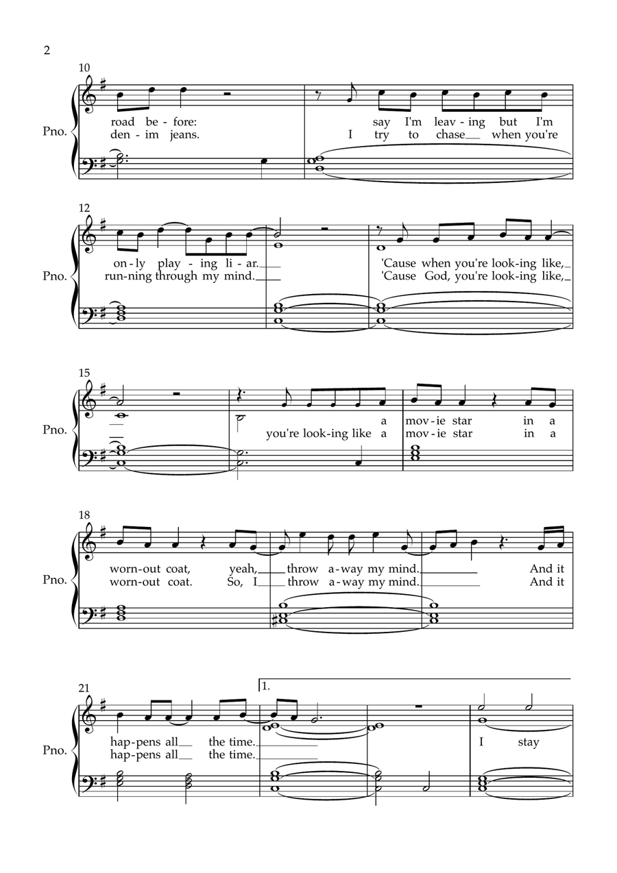 More To Lose More To Lose Piano, Vocal scores gallery preview page 2