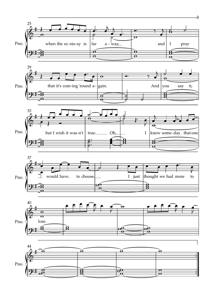 More To Lose More To Lose Piano, Vocal scores gallery preview page 3