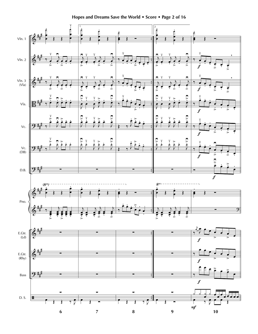 Hopes & Dreams Save The World His Theme String Orchestra scores gallery preview page 4