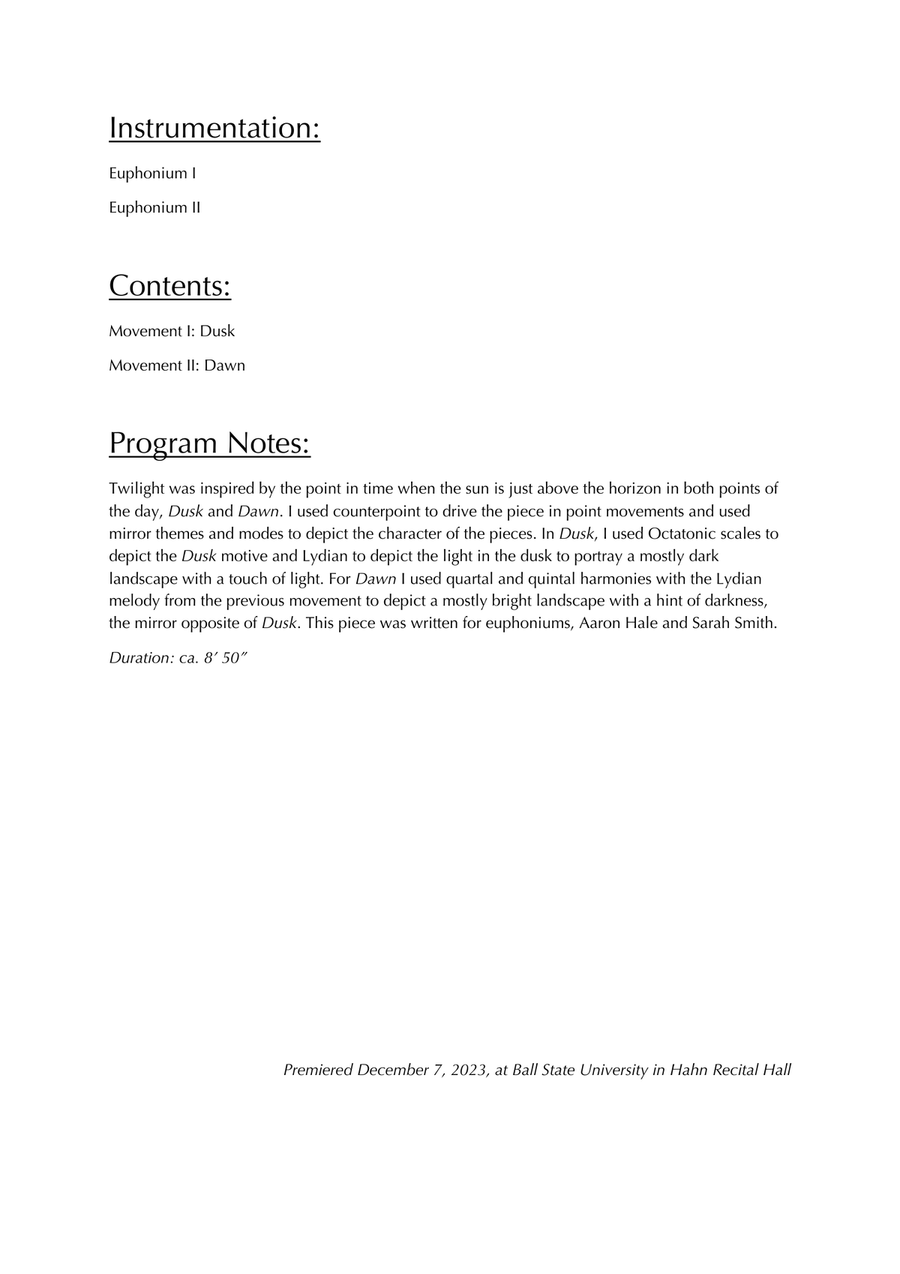 Twilight Twilight Brass Duet scores gallery preview page 2