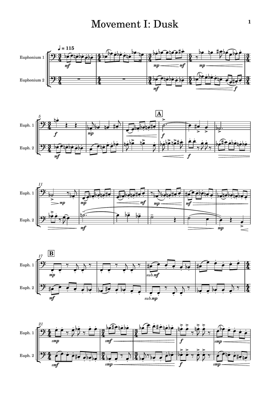 Twilight Twilight Brass Duet scores gallery preview page 3