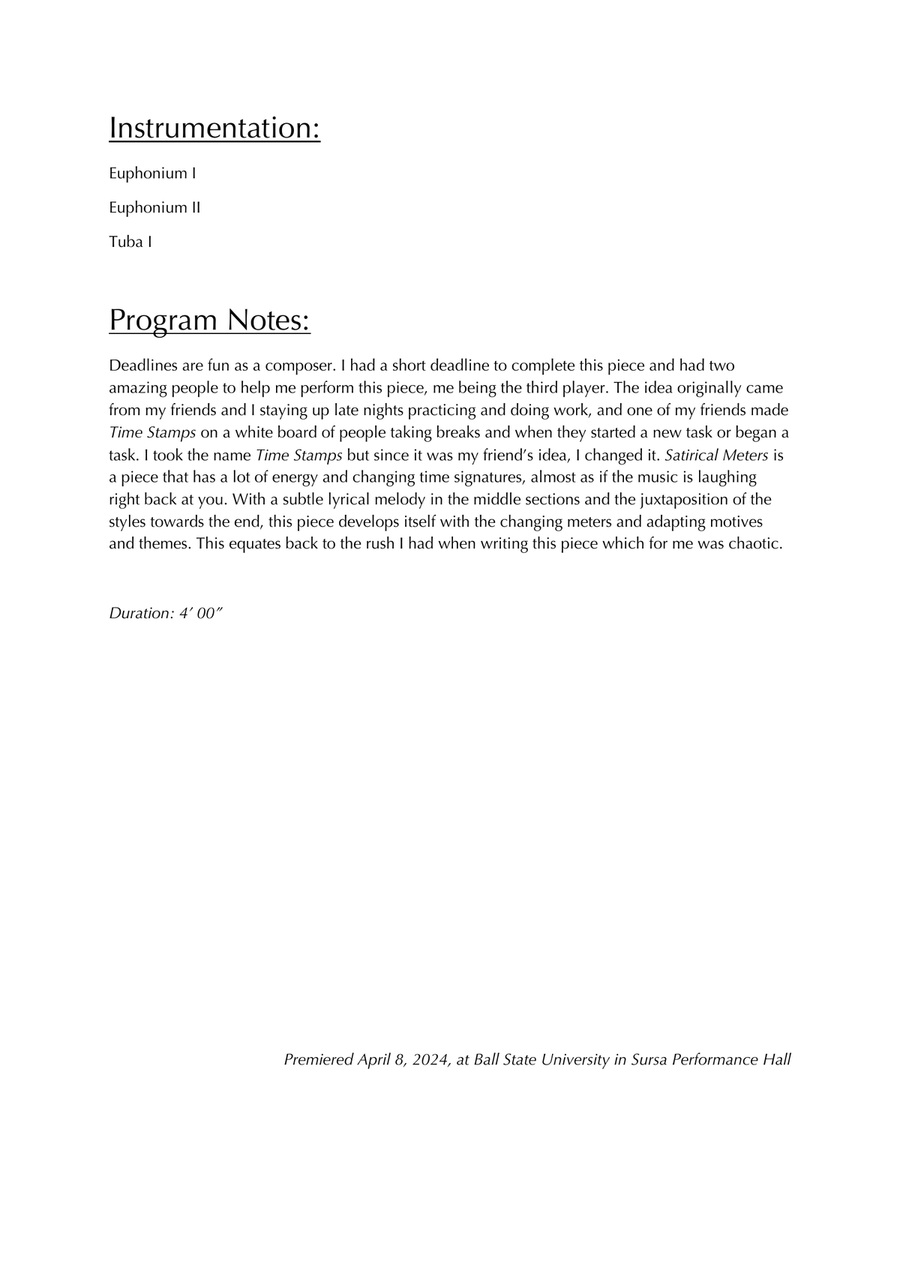 Time Stamp Time Stamp Brass Trio scores gallery preview page 2