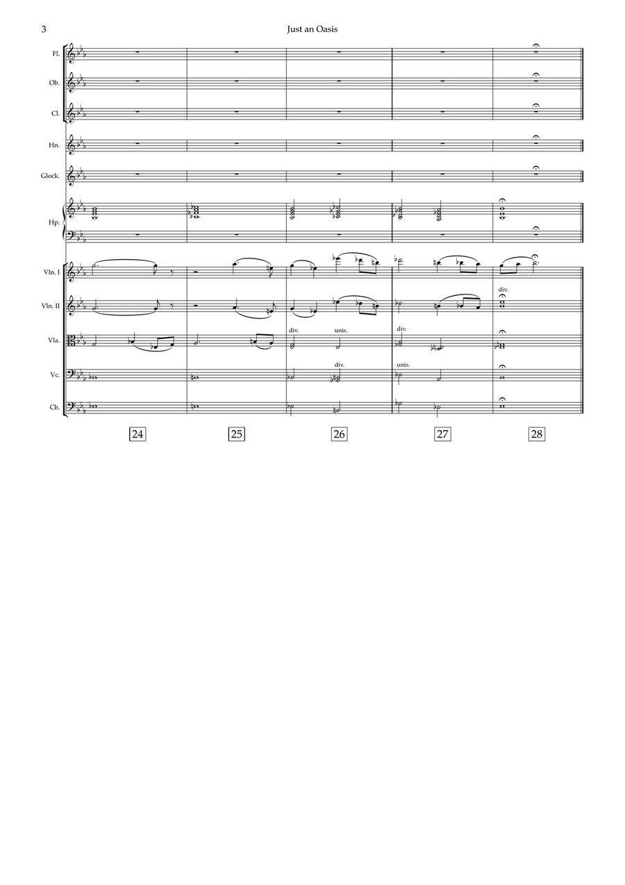 Just An Oasis Just An Oasis Chamber Orchestra scores gallery preview page 4