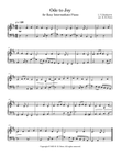 Ode to Joy - Easy Piano - D major