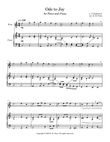 Ode to Joy - Easy Flute and Easy Intermediate Piano - C major