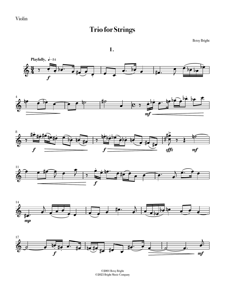 Trio for Strings Trio for Strings String Trio scores gallery preview page 2