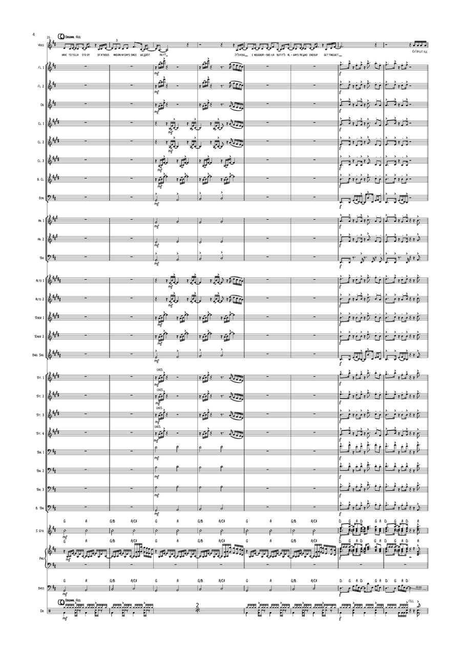 Every Little Thing She Does Is Magic Concert Band scores gallery preview page 4