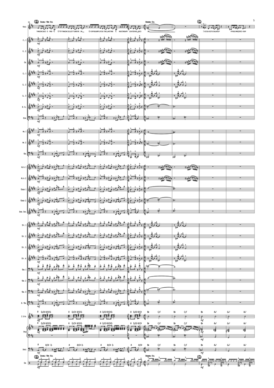 Every Little Thing She Does Is Magic Concert Band scores gallery preview page 5