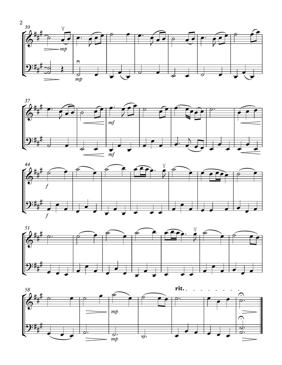 May It Be (Chantage Version) String Duet scores gallery preview page 2