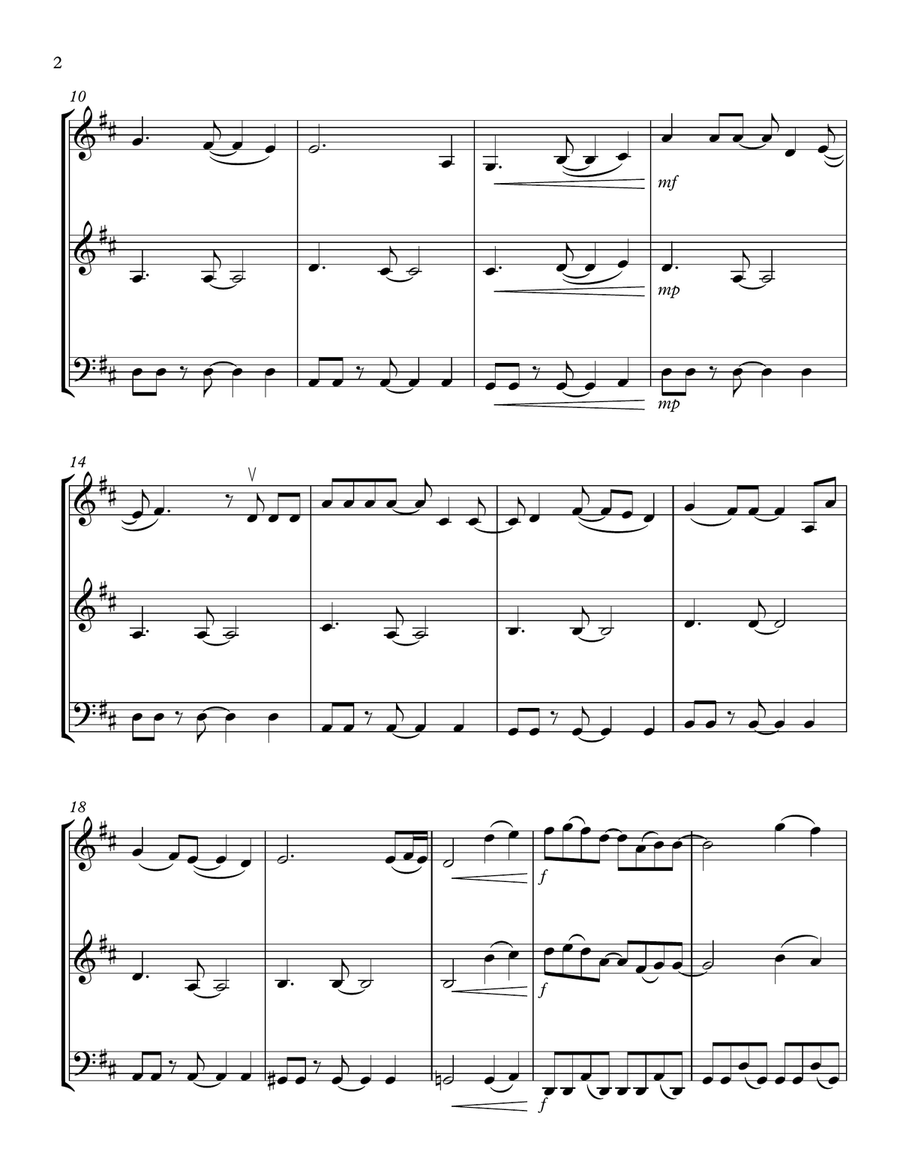Shape Of My Heart String Trio scores gallery preview page 2