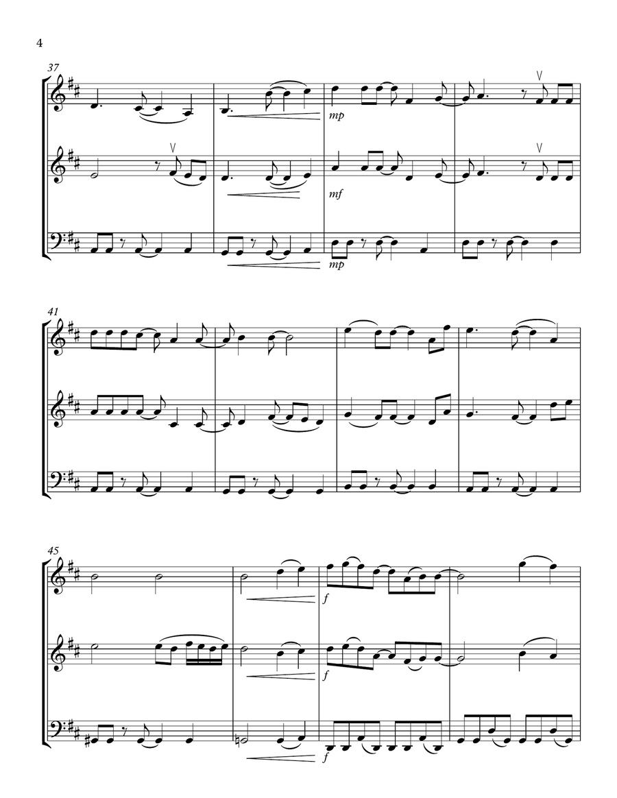 Shape Of My Heart String Trio scores gallery preview page 4