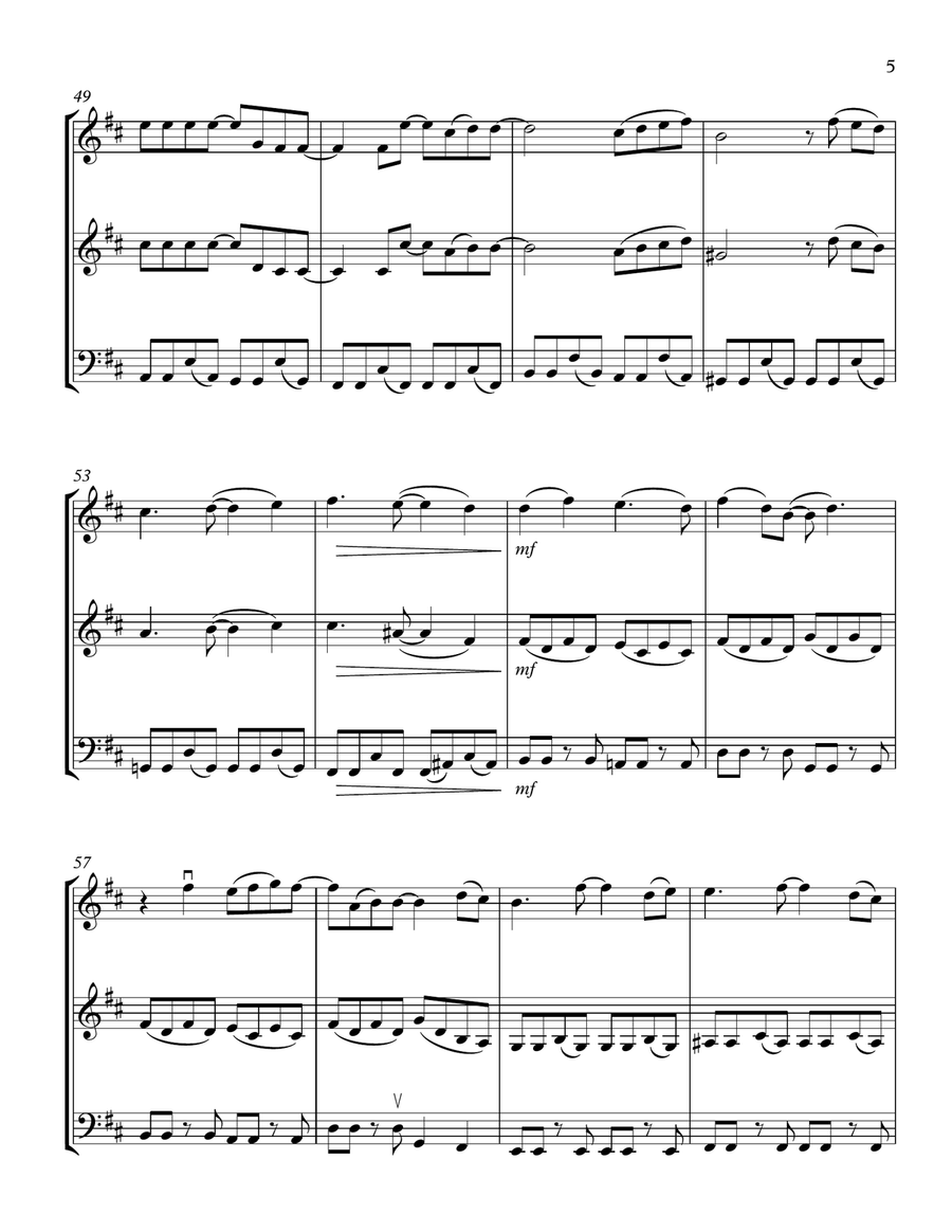 Shape Of My Heart String Trio scores gallery preview page 5