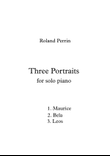 Three Portraits for Solo Piano