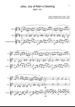 Jesu, Joy of Man´s Desiring. Flute, Oboe, Guitar. With Parts.