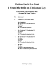 I Heard the Bells on Christmas Day (Low Brass Quartet)