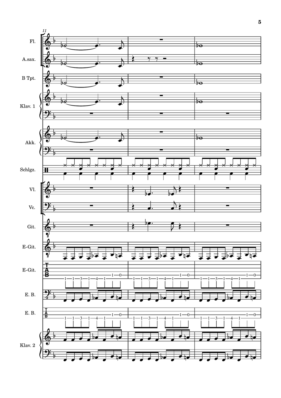Peter Gunn Concert Band - Digital Sheet Music page 5