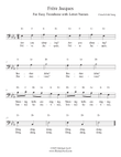 Frere Jacques (Are You Sleeping) for Trombone