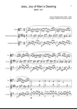 Jesu, Joy of Man´s Desiring. Viola, B. Sax., Guitar. With Parts.