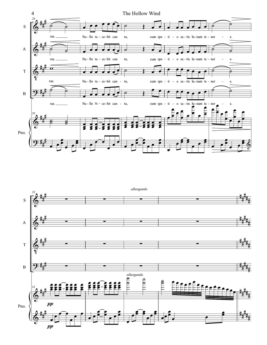 The Hollow Wind Divisi - Digital Sheet Music page 4