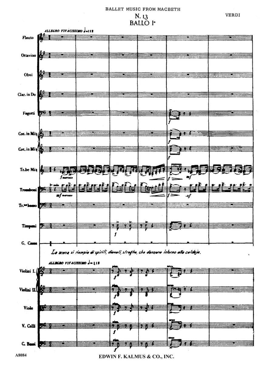 Macbeth: Ballet Music (No. 13) by Giuseppe Verdi Concert Band - Sheet Music page 4