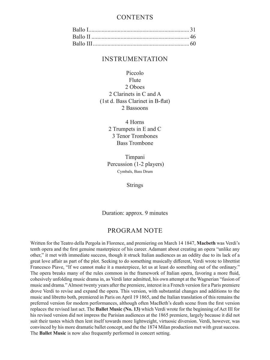 Macbeth: Ballet Music (No. 13) by Giuseppe Verdi Concert Band - Sheet Music page 3
