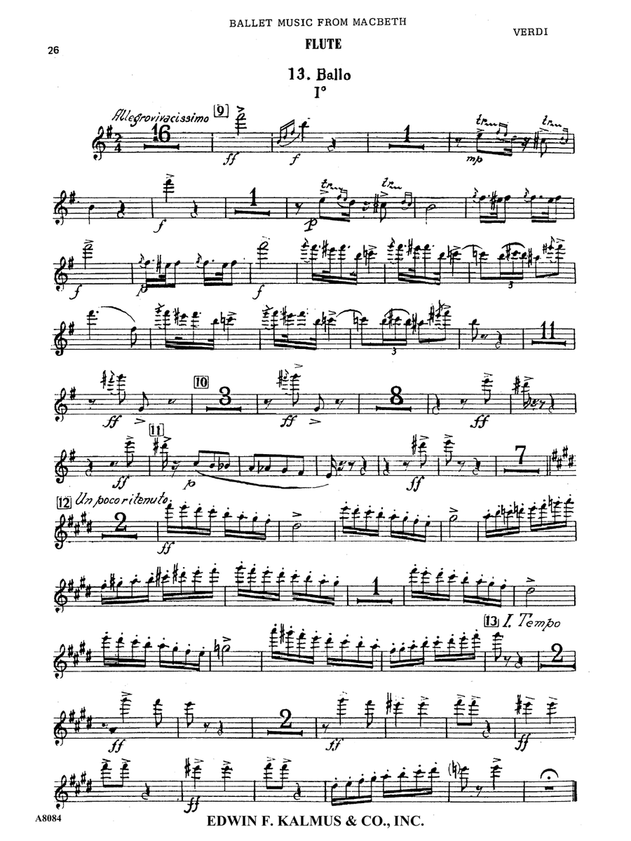 Macbeth: Ballet Music (No. 13) by Giuseppe Verdi Concert Band - Sheet Music page 7