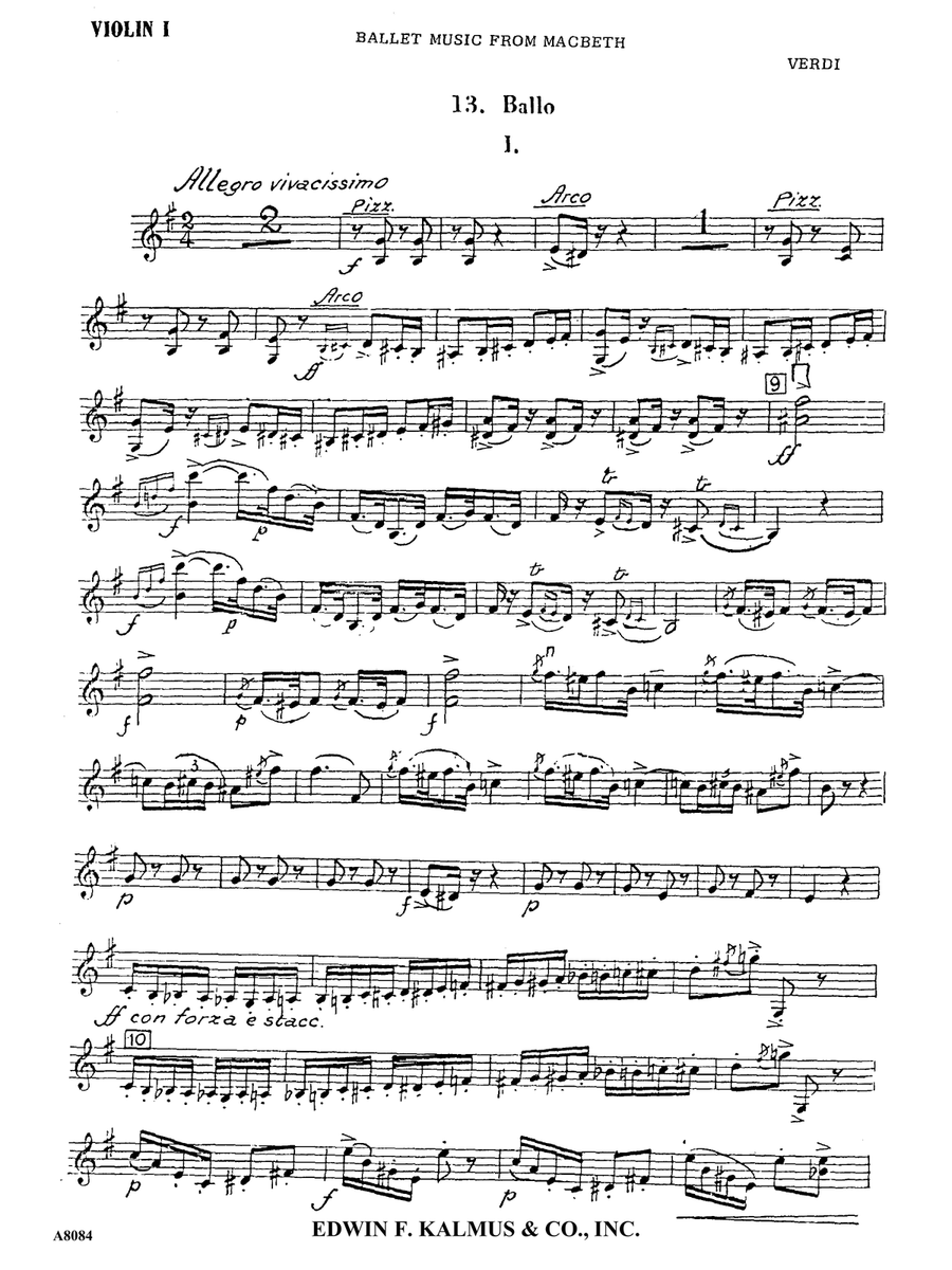 Macbeth: Ballet Music (No. 13) by Giuseppe Verdi Concert Band - Sheet Music page 8