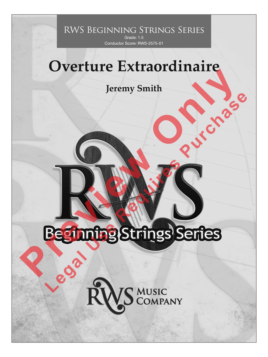 Overture Extraordinaire String Orchestra - Sheet Music page 2