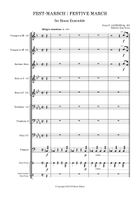 F. Lachner: Fest-Marsch | Festive March (Brass Ensemble) - Score Only Brass Ensemble scores gallery preview page 3