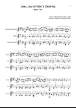 Jesu, Joy of Man´s Desiring. S. Sax., Violin, Guitar. With Parts.