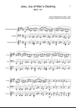 Jesu, Joy of Man´s Desiring. S. Sax., Bassoon, Guitar. With Parts.