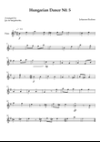 Hungarian Dance No. 5 for Flute (Key of Em)
