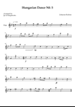 Hungarian Dance No. 5 for Flute (Key of Gm)