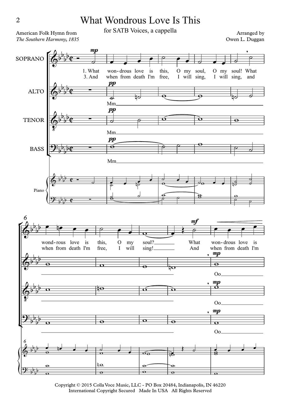 What Wondrous Love Is This 4-Part - Digital Sheet Music page 2