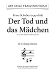 SCHUBERT: Der Tod und das Mädchen, D. 531 (transposed to C-sharp minor)