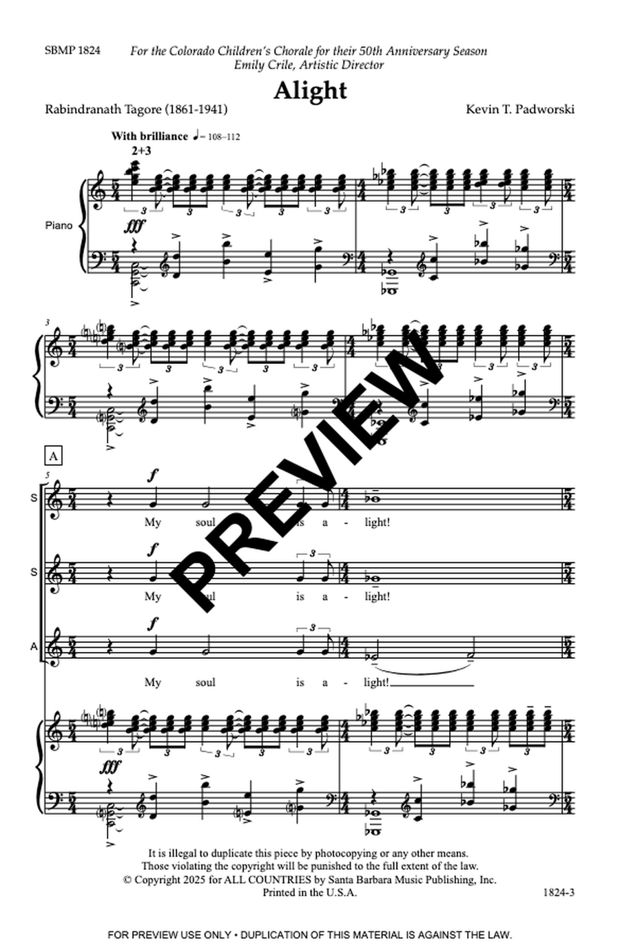 Alight SSA - Sheet Music page 3