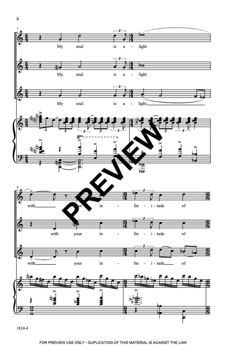 Alight SSA - Sheet Music page 4