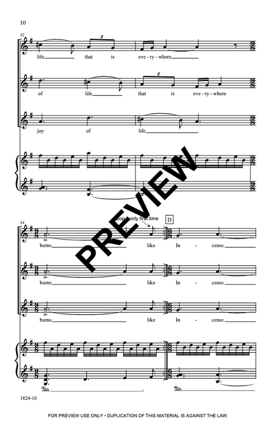 Alight SSA - Sheet Music page 10